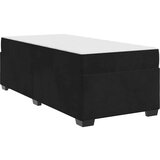 vidaXL Posteljni okvir z vzmetnico Drugo Črna 80 x 200 cm Žamet | Shoptok.si