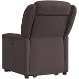  Naslonjač na podizanje tamnosmeđi od tkanine | shoptok.hr