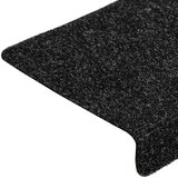  Prostirke za stepenice samoljepljive 20 kom 65x21x4 cm crne pravokutne rubove | shoptok.hr
