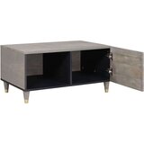 vidaXL Klubska miza Siva 80 x 50 x 40 cm trden mangov les | Shoptok.si