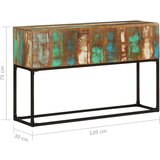 vidaXL konzolni stol 120 x 30 x 75 cm od masivnog obnovljenog drva | shoptok.hr