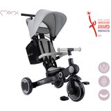 Momi otroški voziček SOLIVIA 4v1 (voziček, voziček s streho, tricikel, poganjalček), črno-siva | Shoptok.si