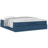  Otomanski krevet s madracem plavi 180x200cm od tkanine | shoptok.hr