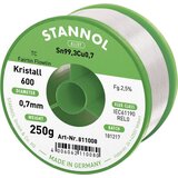 Stannol mehka spajkalna žica Kristall 600 v zlitini Flowtin TC Sn99Cu1 z 2\,5% pretoka 0\,7 mm s premerom na 250 g koluta Kristall 600 Fairtin spajkalna žica\, neosvinčena neosvinčen, (20428508) | Shoptok.si