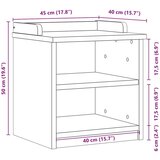 vidaXL Klupa za predsoblje SANDNES 45x40x50 cm od masivne borovine Cijene