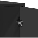  Komoda crna 92x35x76 cm od konstruiranog drva | shoptok.hr