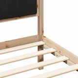  Krevetni okvir s tapiciranim uzglavljem Crna 200 x 200 cm | shoptok.hr