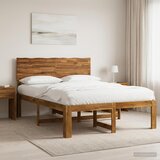  Krevetni okvir s uzglavljem ROSTOCK Prirodna 150 x 200 cm | shoptok.hr