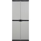 Furnova Vrtna omara s 3 policami siva in črna 68x40x168 cm, (21948463) | Shoptok.si