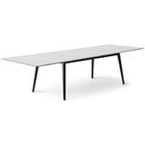 Hammel Furniture Bijeli/crni proširiv blagovaonski stol s bijelom pločom stola 100x210 cm Meza – | shoptok.hr