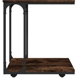 Bočni stolić s kotačima boja hrasta 50 x 35 x 55,5 cm drveni | Eponuda.com
