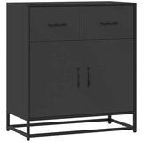 vidaXL Komoda crna 68x35x76 cm konstruirano drvo i metal Cijene