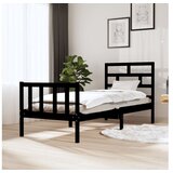  Za krevet od borovine crni 75 x 190 cm 2FT6 jednokrevetni | shoptok.hr