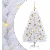  Umjetno božićno drvce s nogom Bijela 120 cm PVC i čelik | shoptok.hr