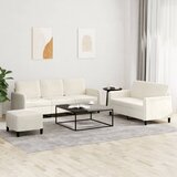  3-dijelni set sofa krem baršunasti | shoptok.hr