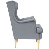  Fotelja Svijetlo siva tkanina | shoptok.hr