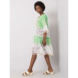 Italy Moda Dress-DHJ-SK-13567.41P-white-green | Shoptok.si