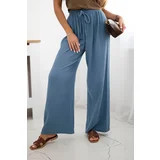 Kesi Włoski Muslin pants with a wide leg Denim