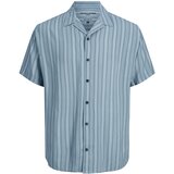 Jack & Jones Košulja 'Reggie' sivkasto plava / crna / bijela | shoptok.hr