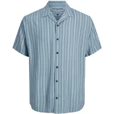 Jack & Jones Košulja 'Reggie' sivkasto plava / crna / bijela