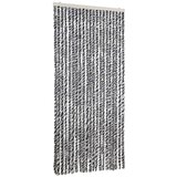  Zastor protiv insekata sivi i crno-bijeli 90 x 200 cm šenil | shoptok.hr