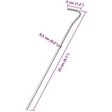  Klinovi za šator 50 kom 23 cm Ø 5 mm od pocinčanog čelika | Eponuda.ba