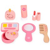 ECO TOYS dječji drveni stolić za uljepšavanje – ogledalo, ladica i 7 dodataka | shoptok.hr