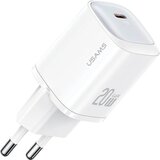 Usams 20W USB-C HITRI POLNILEC ZA TELEFON, BEL, (21974819) | Shoptok.si