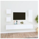 vidaXL 5-dijelni set TV ormarića bijeli od konstruiranog drva Cijene
