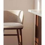Kave Home Bež podstavljena barska stolica (visine sjedala 75 cm) Ciselia – | shoptok.hr