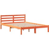 vidaXL Krevet s regalom za knjige bez madraca 140x190 cm masivno drvo | shoptok.hr