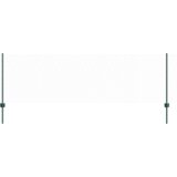 vidaXL Ograjni stebri 11 kosov U-kanal zelena 80 cm jeklo, šesterokotna ograja zelena 0.8x25 m jeklo | Shoptok.si