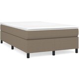 vidaXL Box spring postelja z vzmetnico taupe 120x190 cm blago Cene