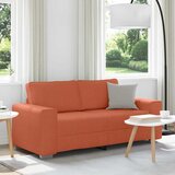 vidaXL Dvosjed Crveno-narančasti 180x77x82 cm Korduro tkanina | shoptok.hr