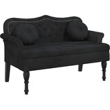  Klupa s jastucima crna 120,5x65x75 cm baršunasta | shoptok.hr