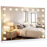 HOMCOM Hollywoodsko ogledalo (steklo) 80D x 14Š x 60V cm – bela, (5000242304) Cene