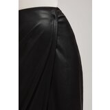 Marisse Faux Leather Midi Skirt | shoptok.hr