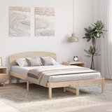  Krevetna konstrukcija Prirodna 120 x 190 cm Čvrsto borovo drvo | shoptok.hr