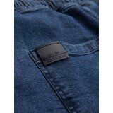 Ombre Men's denim shorts with rolled up leg - dark blue | shoptok.hr
