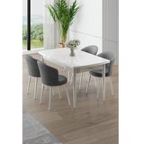 Hanah home trpezarijski set, 5 dijelova, siva Slike