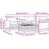  Set vanjskih sofa 5 kom. Prirodna i bež | shoptok.hr