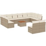 Maison Chic Seti vrtnega pohištva - Vrtna garnitura - Vrtni pohištvo set 13-delna z blazinami bež poli ratan, (21810779) | Shoptok.si