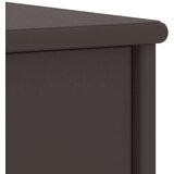 vidaXL Nočna omarica temno rjava 35x30x40 cm trdna borovina | Shoptok.si
