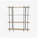 Hanah home polica za knjige moss oak black | ePonuda.com