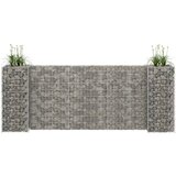 vidaXL Korito za rastline gabion H-oblike jeklo 260x40x100 cm, (20758749) Cene