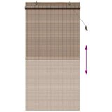  Zavjese i sjenila sa zavjesama Smeđa 110 x 220 cm bambus | shoptok.hr