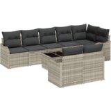  Set od 9 dijelova vrtnih kauča s jastučićima sivi poli ratan | shoptok.hr