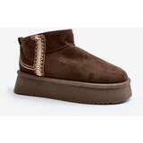 Boto Platform Snow Boots with Dark Green Pattern Udra | Shoptok.si