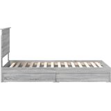  Okvir za krevet s ladicama Siva Sonoma 100 x 200 cm | shoptok.hr