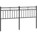 vidaXL Kovinsko posteljno vzglavje črno 150 cm, (21038472) Cene
